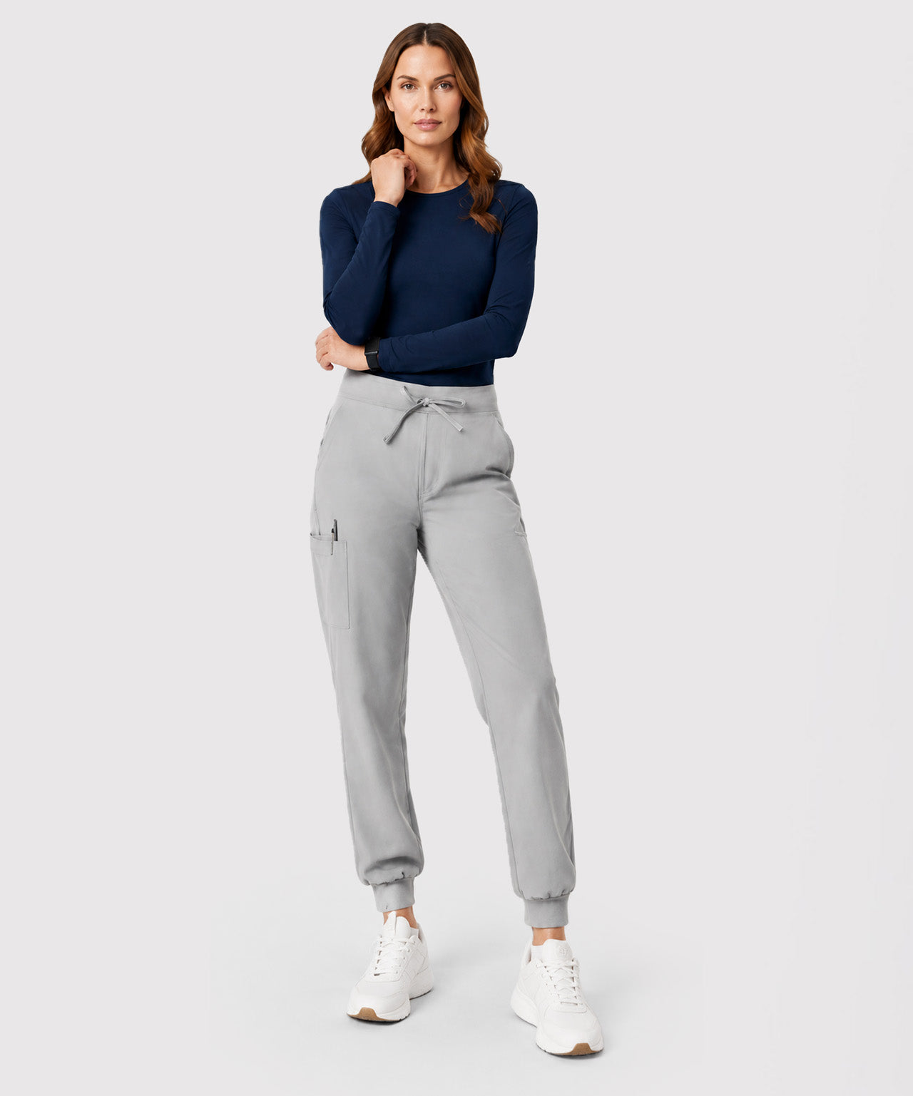 Women`s Long Sleeve Under Scrub T-Shirt Slim Fit